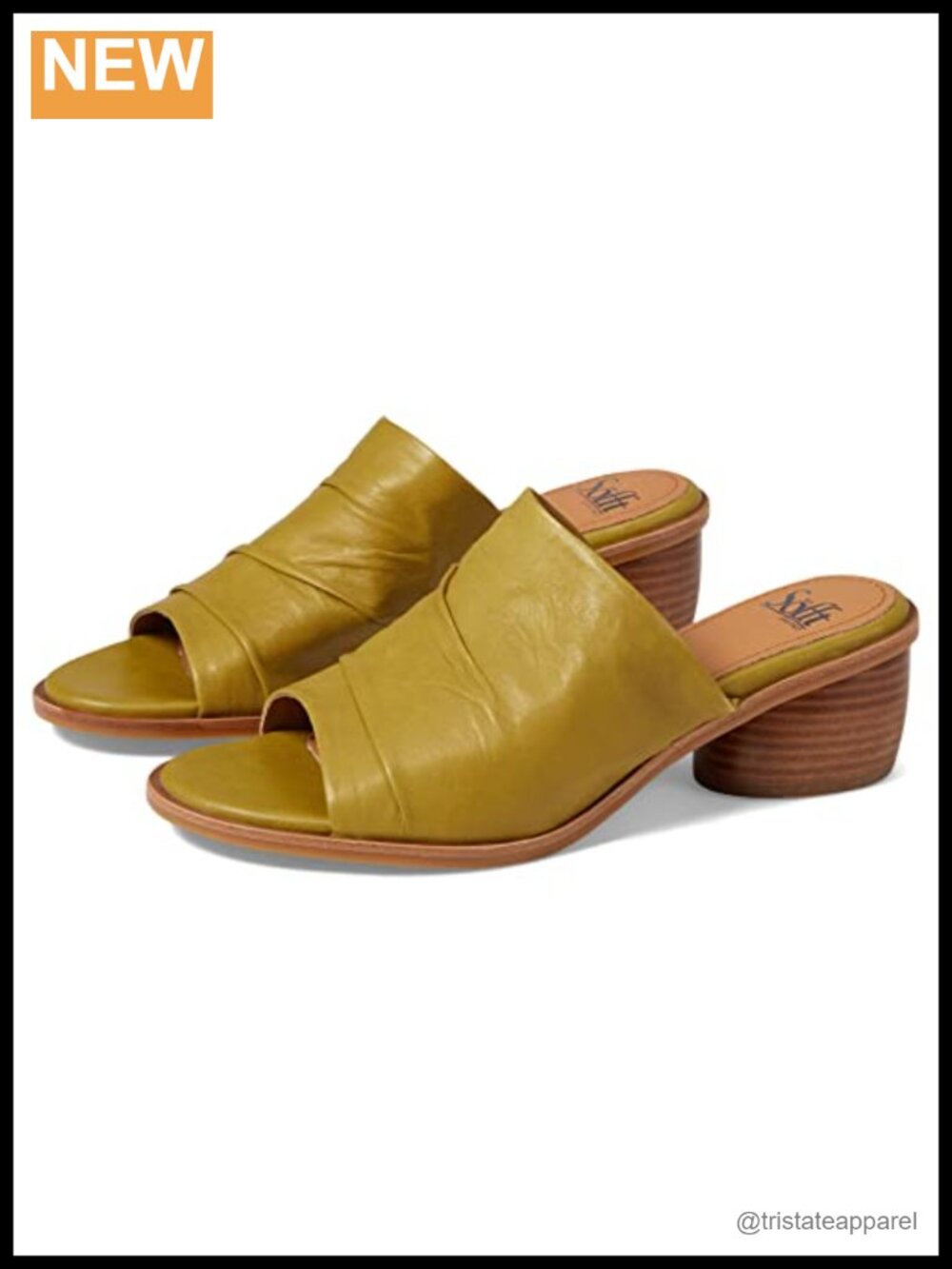 Sofft Chrissie Ruched Leather Heeled Sandals Round Open Toe Stacked Heel